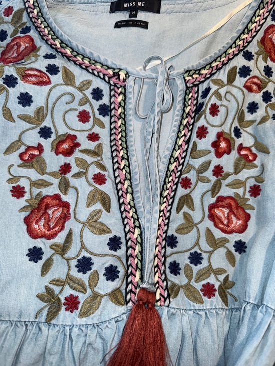 Miss Me Embroidered  Blouse - Picture 2 of 3